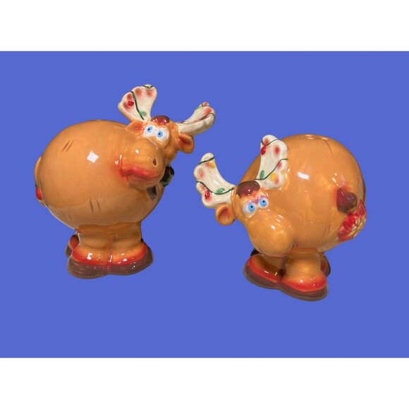 Pacific Other - Pacific Christmas Reindeer salt and Pepper Shaker Set